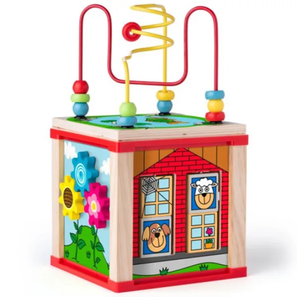 Cubo didattico con cerchi magici - Woodyland immagine 2