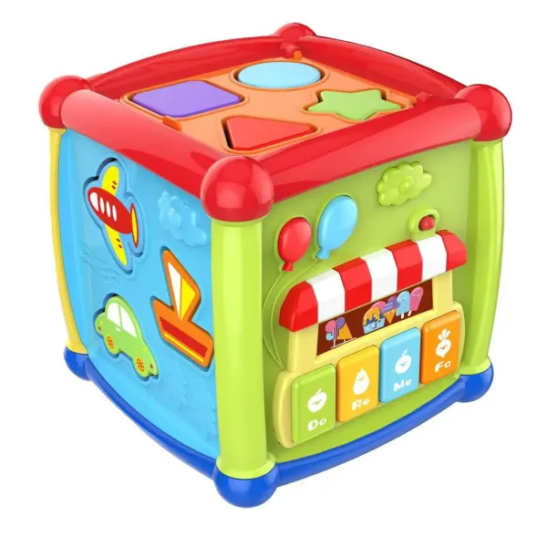 Cubo educativo colorato per bambini immagine 2