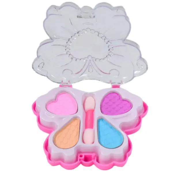 Cute Girl: Set di trucco con palette a forma di fiore e farfalla e accessori immagine 2
