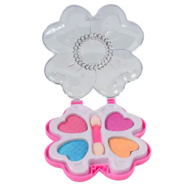 Cute Girl: Set di trucco con palette a forma di fiore e farfalla e accessori immagine 3