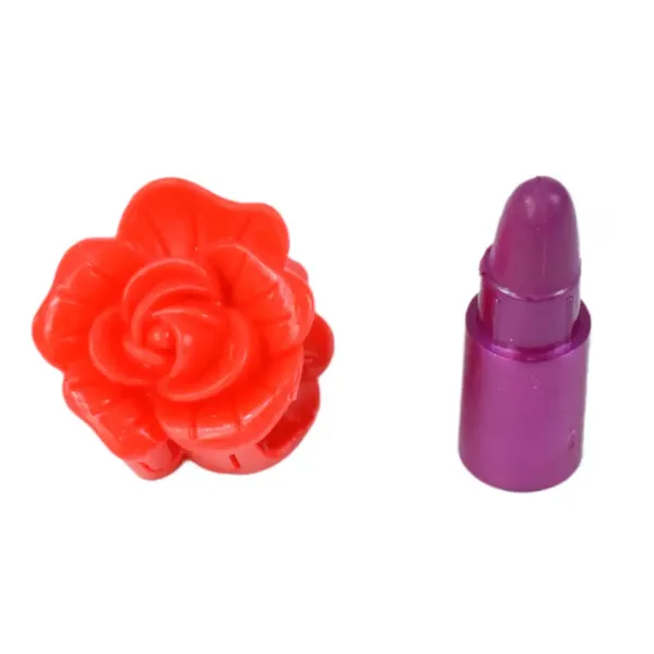Cute Girl: Set di trucco con palette a forma di fiore e farfalla e accessori immagine 4