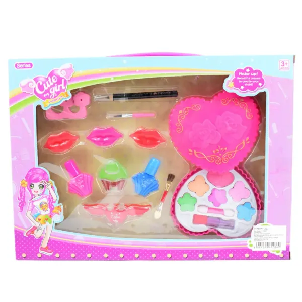 Cute Girl: Set di trucco con palette, smalto e lucidalabbra immagine 6