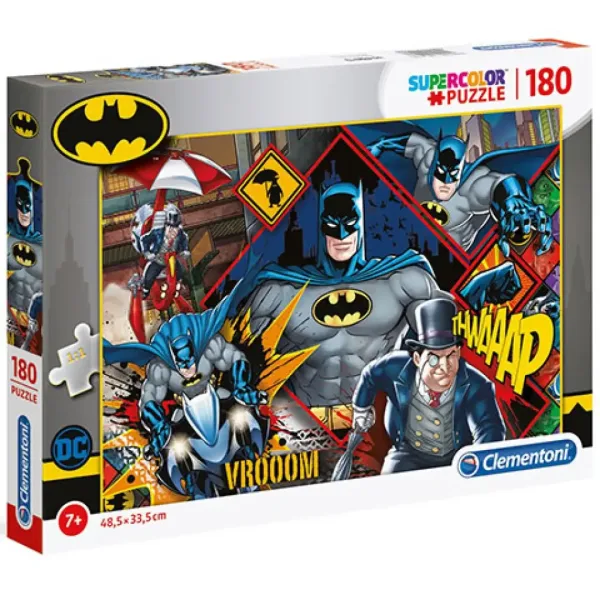 DC Comics Batman Supercolor puzzle 180 pezzi - Clementoni immagine 1