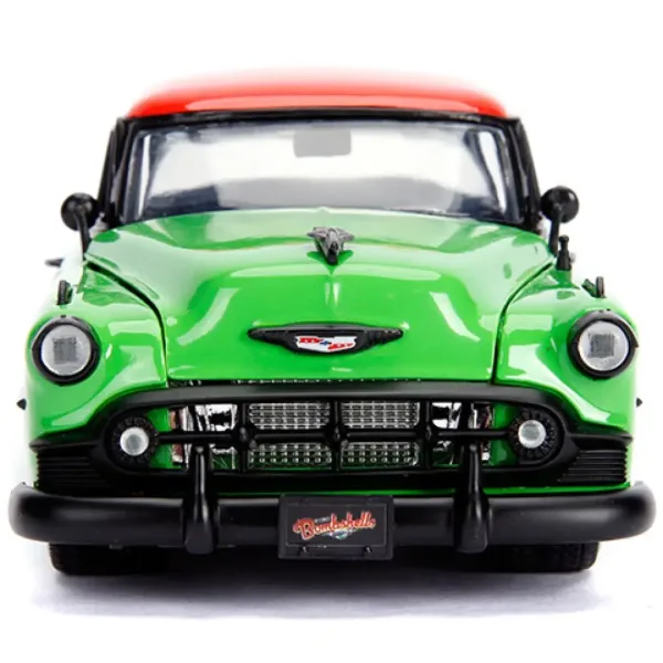 DC Comics: Figura di Poison Ivy e modello di auto in metallo Chevy Bel Air del 1953 in scala 1/24 - Simba Toys immagine 4