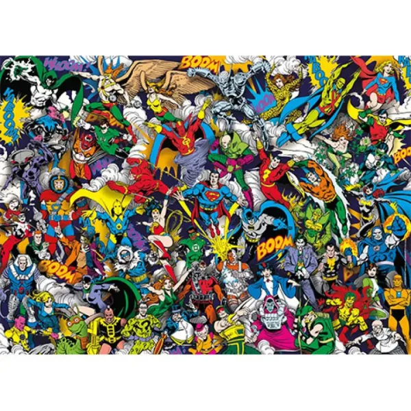 DC Comics Justice League puzzle impossibile 1000 pezzi - Clementoni immagine 2