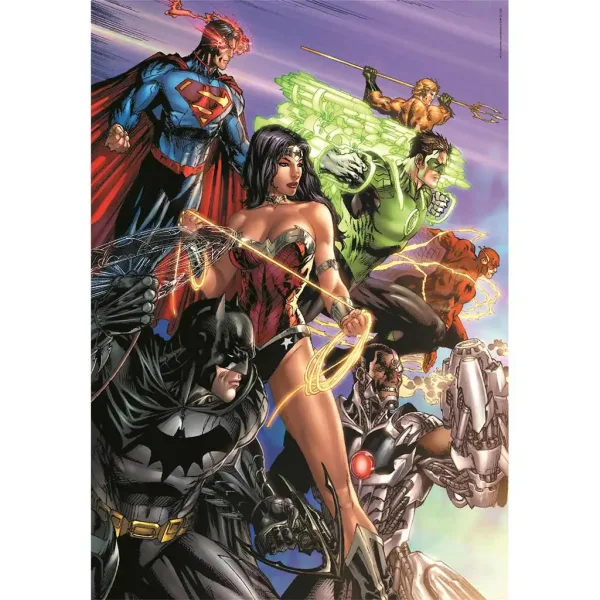 DC Comics: La Lega della Giustizia puzzle compatto da 1000 pezzi 50x70cm - Clementoni immagine 2