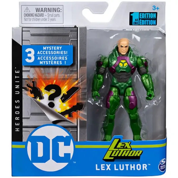 DC Comics: Lex Luthor figura da 10 cm con accessori a sorpresa - Spin Master immagine 1