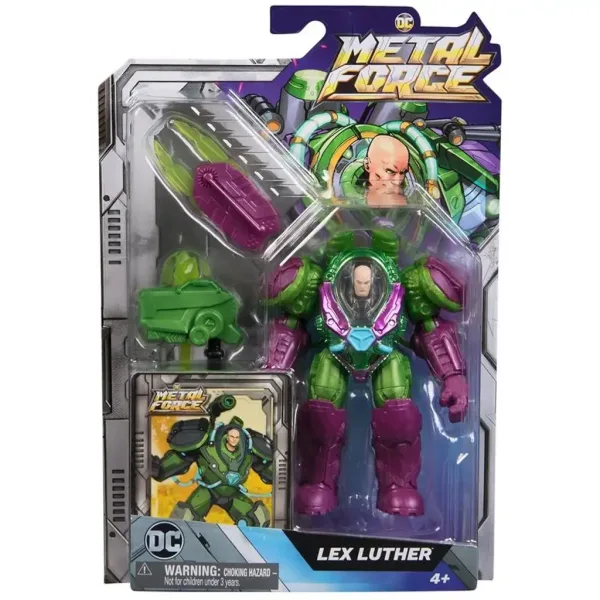 DC Metal Force Lex Luthor action figure con accessori - Spin Master immagine 1