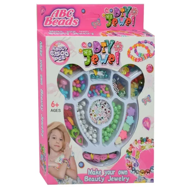 DIY Jewel: Set di perline ABC per creare gioielli con perline colorate e con lettere immagine 1