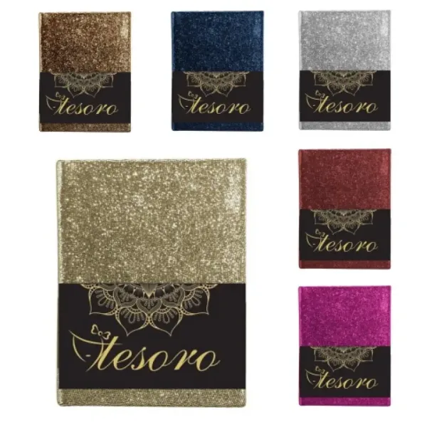 Diario glitterato Tesoro in diverse varianti di colore 20x14 cm immagine 1