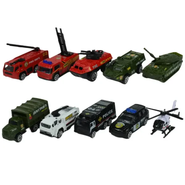 Die-Cast: Set di macchinine delle forze dellordine in due varianti immagine 3