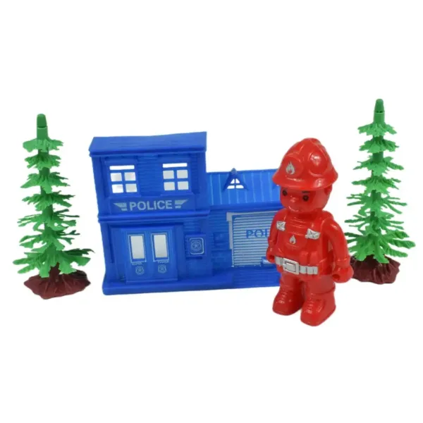Die-Cast: Set gigante di macchinine della polizia con accessori immagine 4