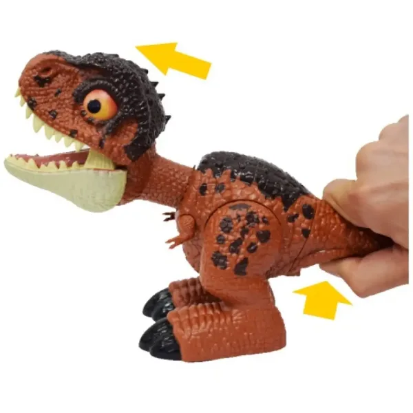 Dino World: Carino T-Rex cucciolo di dinosauro con effetti sonori 25cm immagine 4