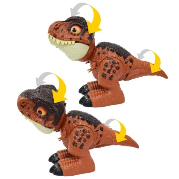 Dino World: Carino T-Rex cucciolo di dinosauro con effetti sonori 25cm immagine 5