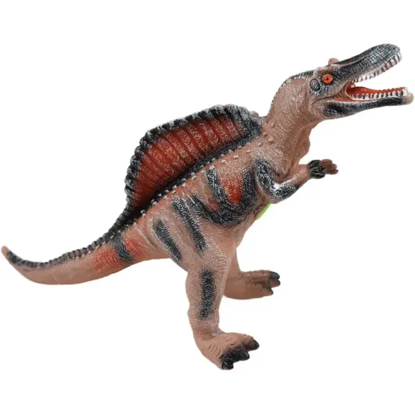 Dino World: Figura di dinosauro Spinosaurus in vinile con suono, imbottitura in cotone, 35 cm immagine 2