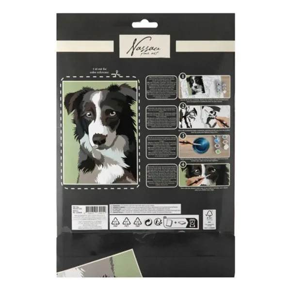 Dipingi con i numeri 33,5x23,8 cm - Cane immagine 2