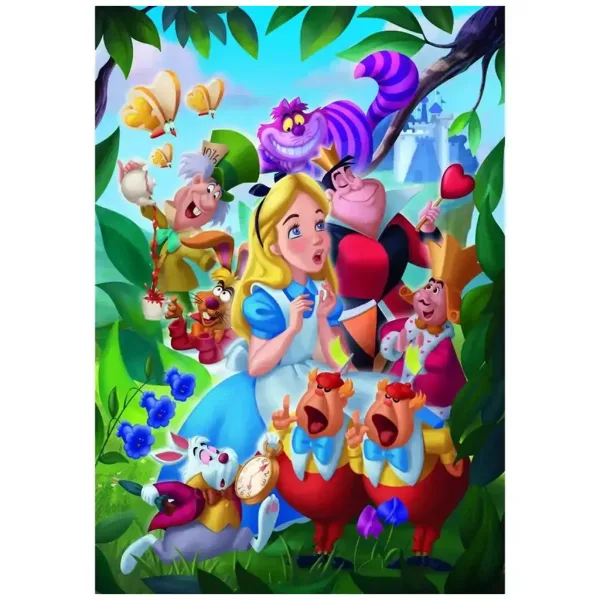 Disney+ - Alice nel Paese delle Meraviglie puzzle da 1000 pezzi con poster - Clementoni immagine 2