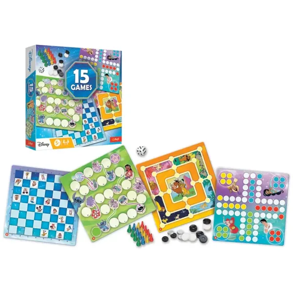 Disney: Collezione di giochi da tavolo 15 in 1 - Trefl immagine 2