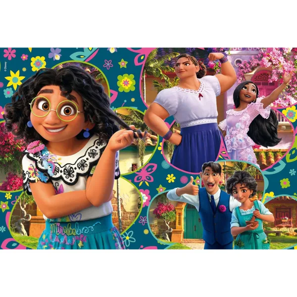 Disney Encanto 2 in 1 puzzle da 108 pezzi e disegno da colorare 50x35cm - Lisciani immagine 2