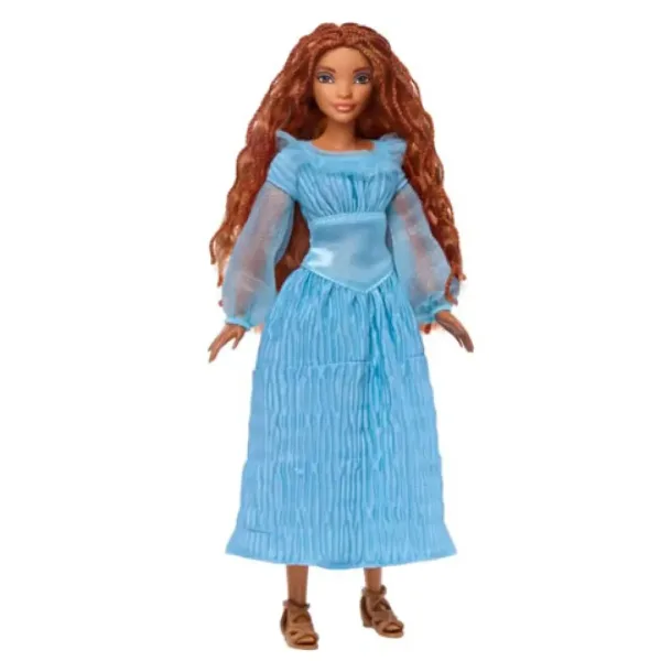 Disney La Sirenetta: Bambola Ariel in abito blu 30cm - Mattel immagine 2