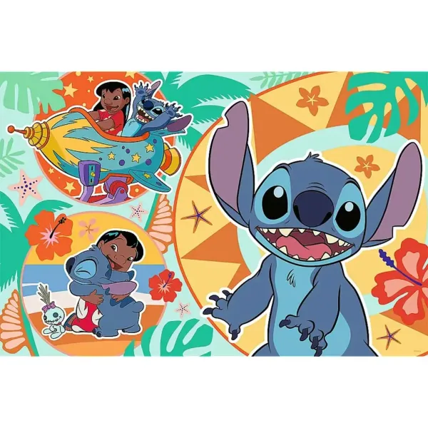 Disney: Lilo & Stitch una giornata felice puzzle Maxi da 24 pezzi - Trefl immagine 2