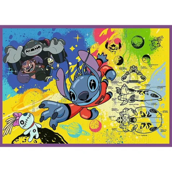 Disney: Meraviglioso Stitch puzzle 4x250 pezzi - Trefl immagine 5