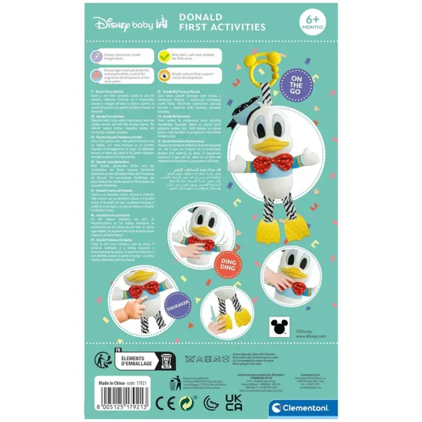 Disney+Peluche+Morbido+di+Paperino+-+Clementoni immagine 3