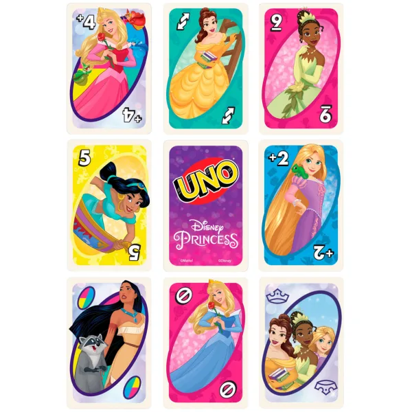 Disney Princess UNO gioco di carte - Mattel immagine 5