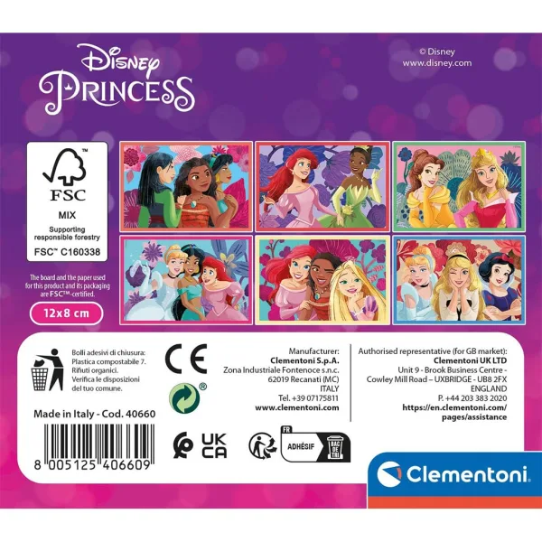 Disney+Principesse+6 cubi da favola - Clementoni immagine 2