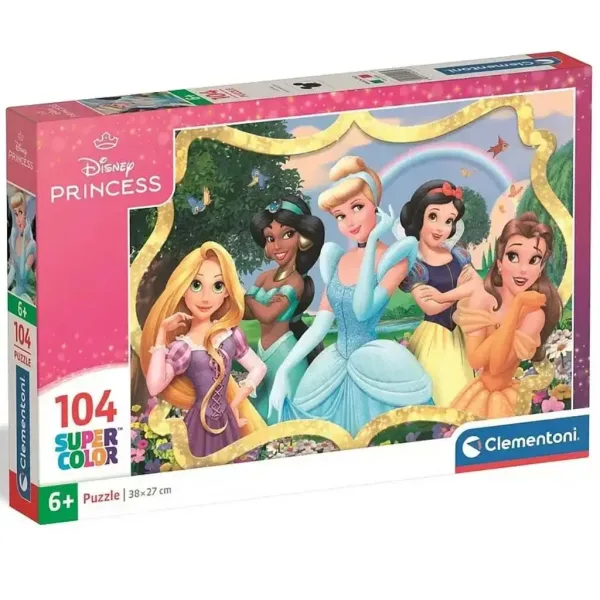 Disney+Principesse Meravigliose principesse Supercolor puzzle da 104 pezzi - Clementoni immagine 1