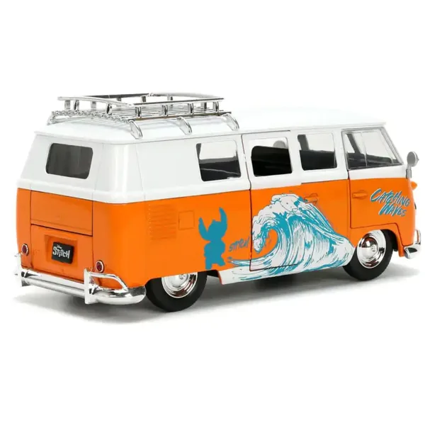 Disney Stitch – Volkswagen Bus del 1961 con miniatura di Stitch in scala 1/24 – Jada Toys immagine 3