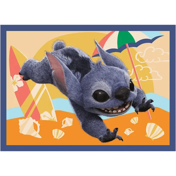 Disney: Stitch in vacanza 4 in 1 puzzle - Trefl immagine 5