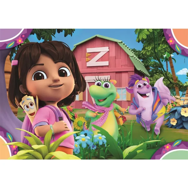Dora l’esploratrice Supercolor puzzle 2x20 pezzi - Clementoni immagine 2