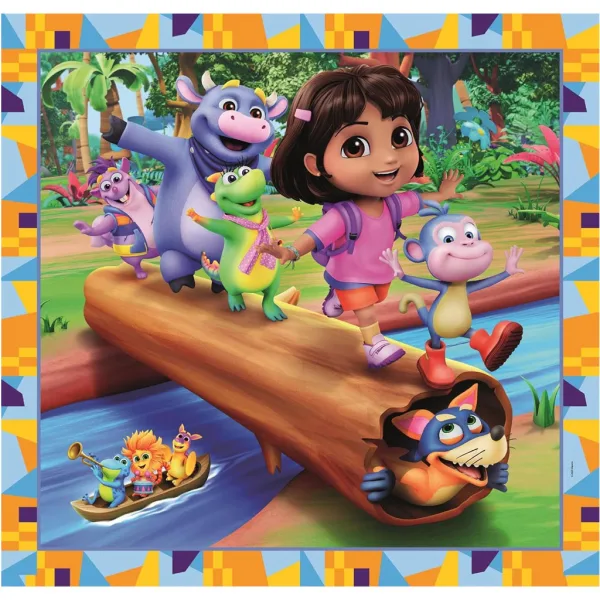 Dora l’esploratrice puzzle Supercolor 3x48 pezzi - Clementoni immagine 3