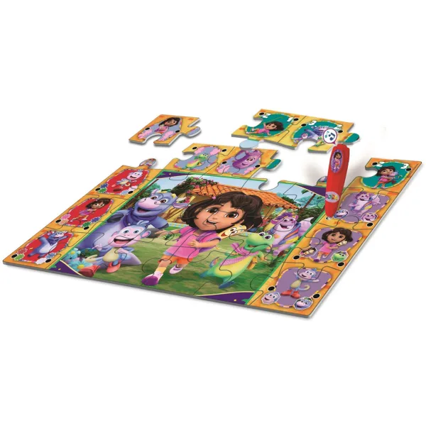 Dora lesploratrice - Puzzle da pavimento interattivo da 24 pezzi - Clementoni immagine 2