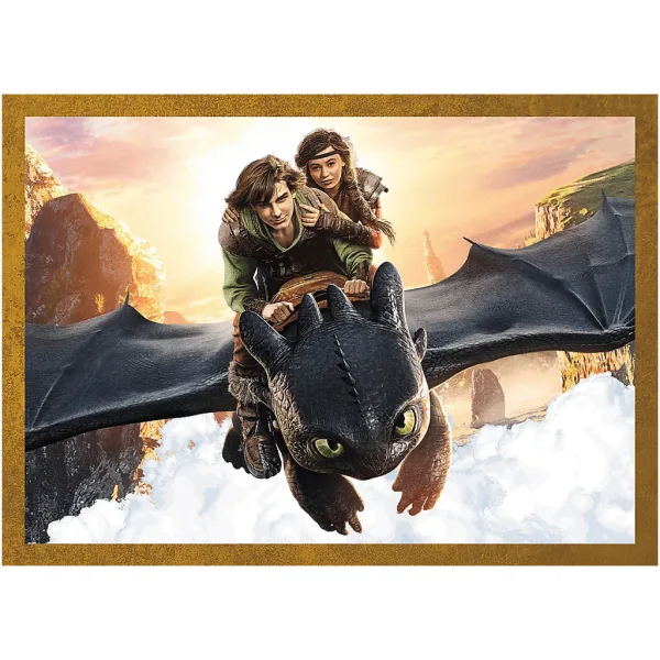 Dragon Trainer - 4 in 1 puzzle - Trefl immagine 3