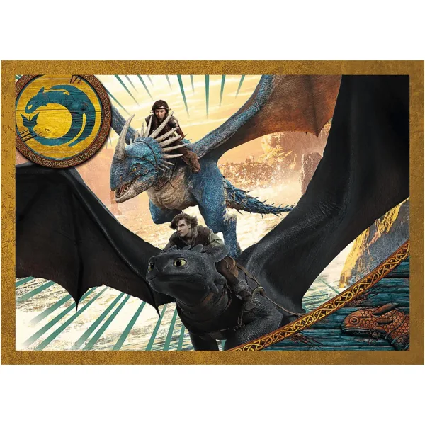 Dragon Trainer - 4 in 1 puzzle - Trefl immagine 4