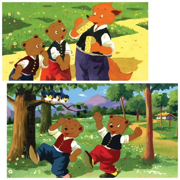 Due piccoli orsi e la volpe diaporama immagine 2