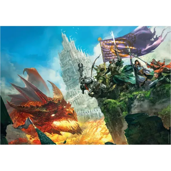 Dungeons & Dragons – Terra di Fuoco puzzle 500 pezzi - Clementoni immagine 2