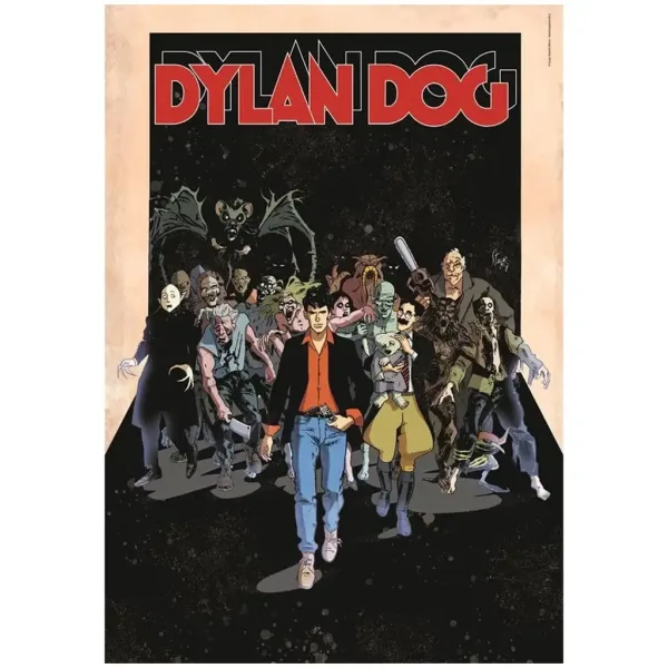 Dylen Dog fumetto HQC puzzle da 1000 pezzi con poster - Clementoni immagine 2