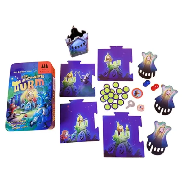 Edizione in scatola di metallo del gioco da tavolo "La torre incantata" immagine 3