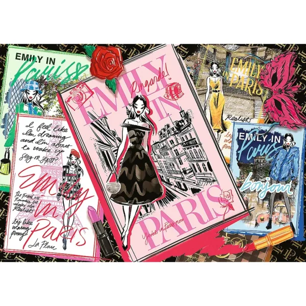 Emily a Parigi: Puzzle da 1000 pezzi - Riviste di moda - Trefl immagine 2