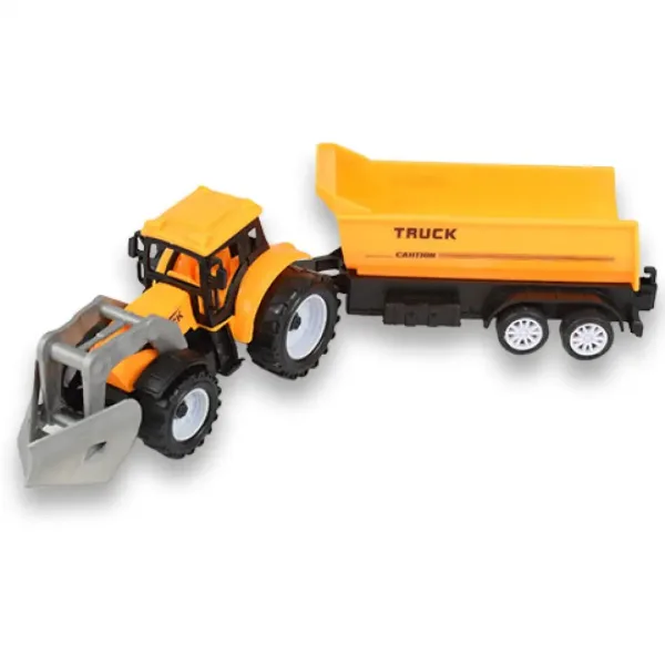 Engineering Truck: set di macchine da lavoro in 2 pezzi con trattori, rimorchio e scalpello immagine 4