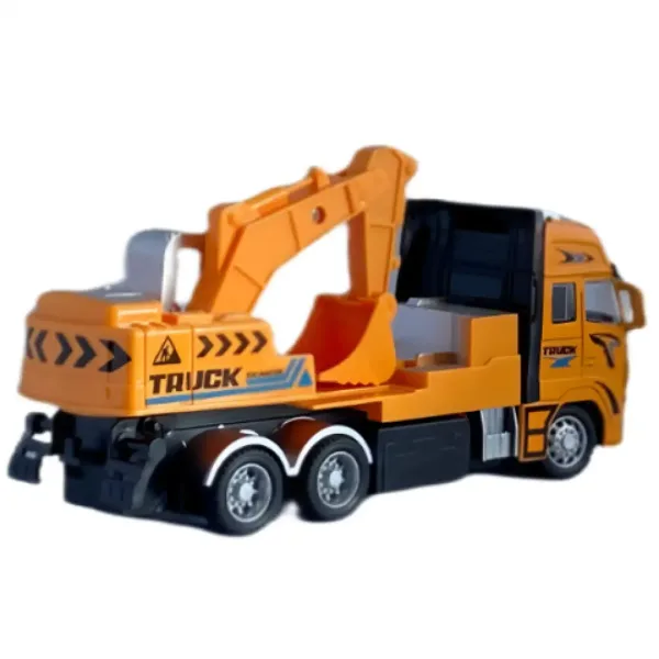 Escavatore o autogru da cantiere telecomandato RC con luci in due varianti, frequenza 27MHz, scala 1/36, 20 cm immagine 4