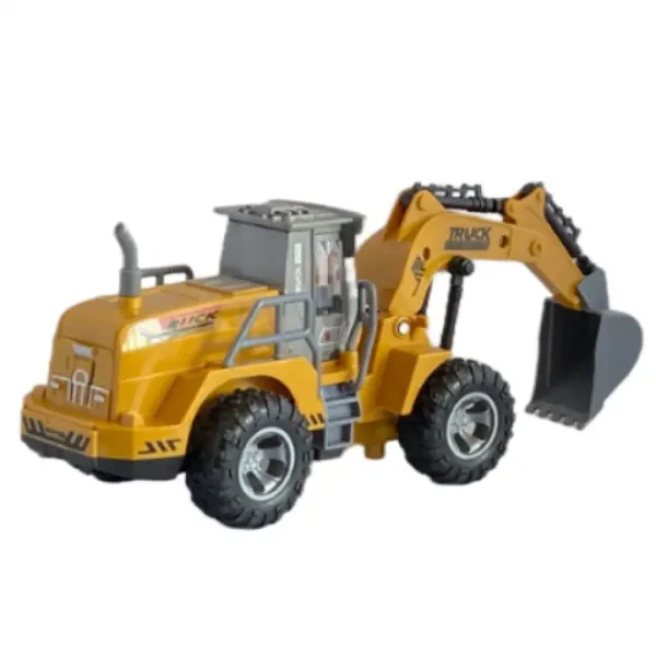 Escavatore telecomandato RC con luce 27MHz 1/48 20cm immagine 3