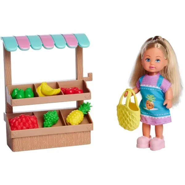 Évi Love: Set di gioco Évi bambola con bancarella di frutta - Simba Toys immagine 2