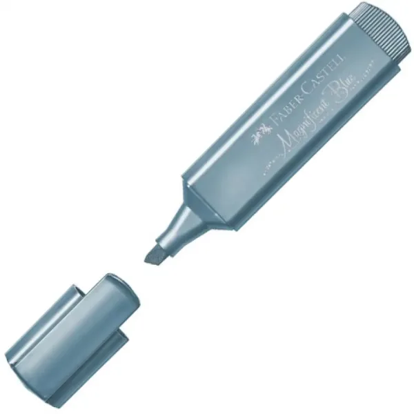 Faber-Castell: 1546 Evidenziatore Magnificent blue in colore blu metallico 1 pezzo immagine 1