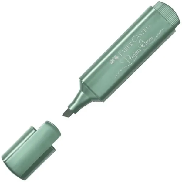 Faber-Castell: 1546 Precious Green evidenziatore in colore verde metallico 1 pezzo immagine 1