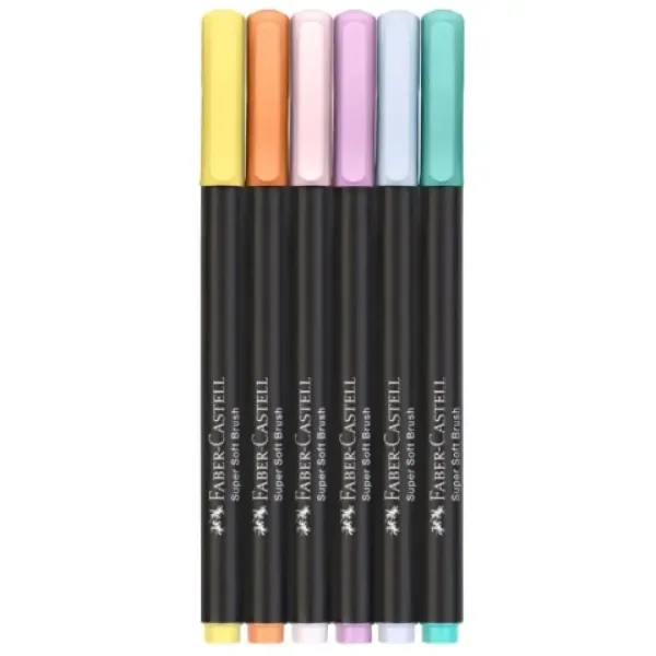Faber-Castell: Black Edition colori pastello set di 6 pennarelli colorati immagine 2