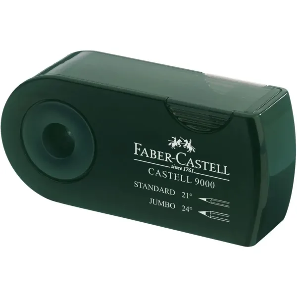 Faber-Castell: Castell 9000 temperamatite verde doppio immagine 2